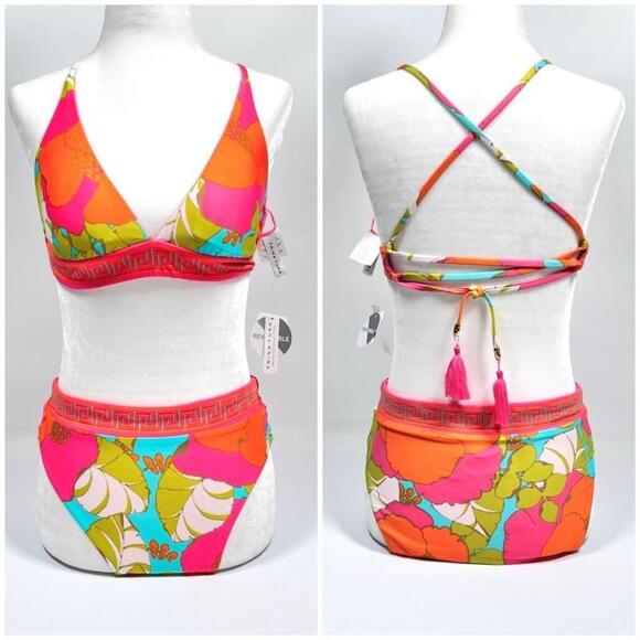 Trina Turk | Swim | New Trina Turk Reversible Bikini Swimsuit Set Size ...